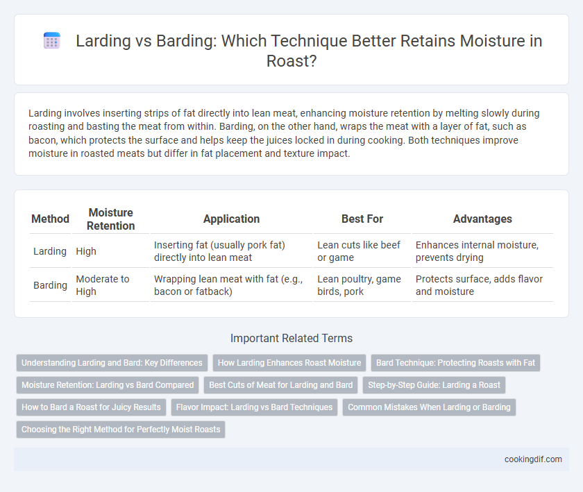 Larding vs Barding: Which Technique Better Retains Moisture in Roast?
