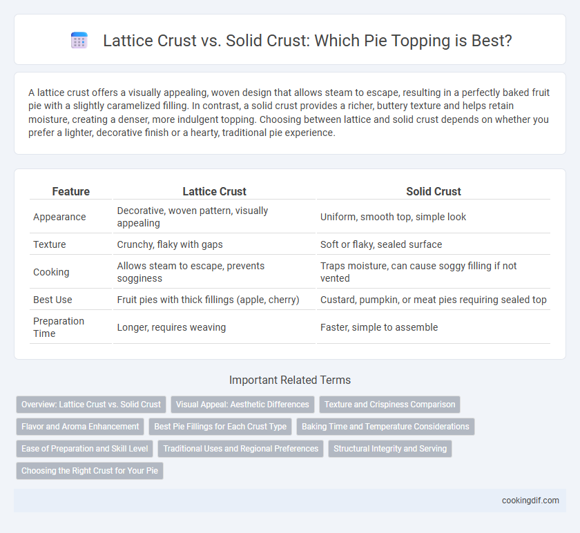 Lattice Crust vs. Solid Crust: Which Pie Topping is Best?