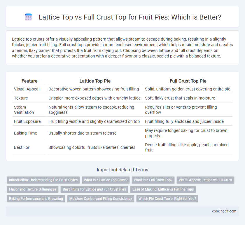 Lattice Top vs Full Crust Top for Fruit Pies: Which is Better?