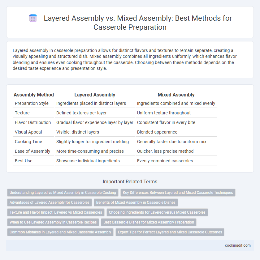 Layered Assembly vs. Mixed Assembly: Best Methods for Casserole Preparation