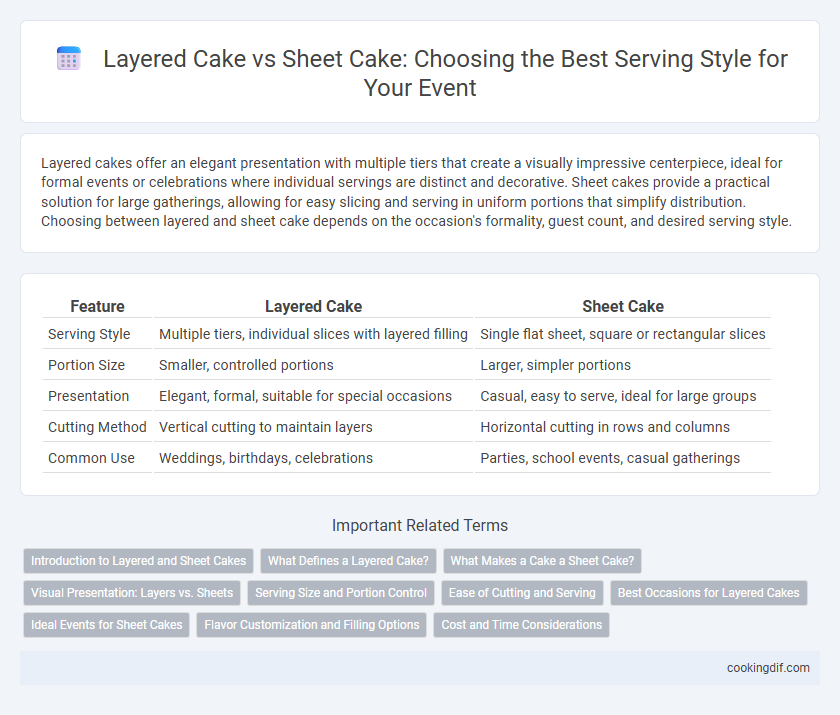 Layered Cake vs Sheet Cake: Choosing the Best Serving Style for Your Event