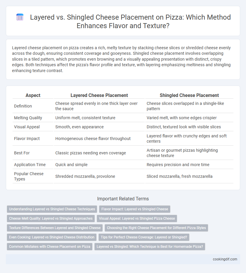 Layered vs. Shingled Cheese Placement on Pizza: Which Method Enhances Flavor and Texture?