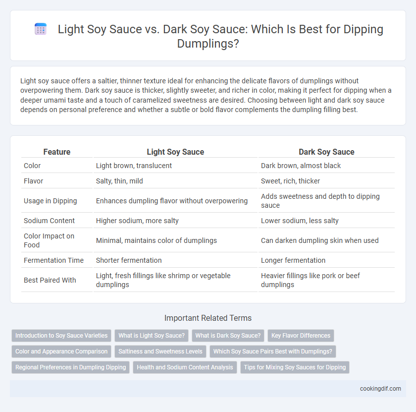 Light Soy Sauce vs. Dark Soy Sauce: Which Is Best for Dipping Dumplings?