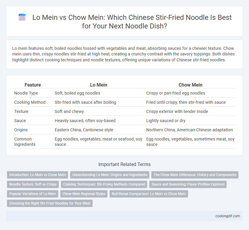 Lo Mein vs Chow Mein: Which Chinese Stir-Fried Noodle Is Best for Your Next Noodle Dish?