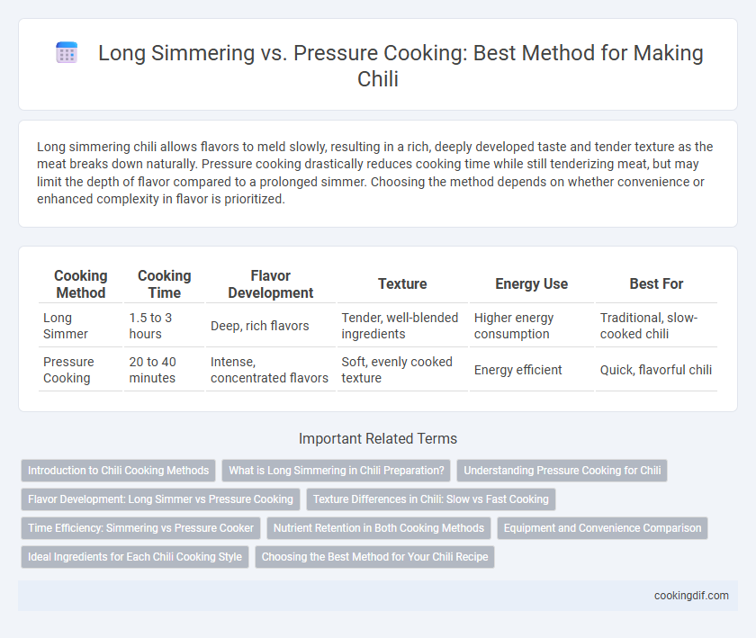 Long Simmering vs. Pressure Cooking: Best Method for Making Chili