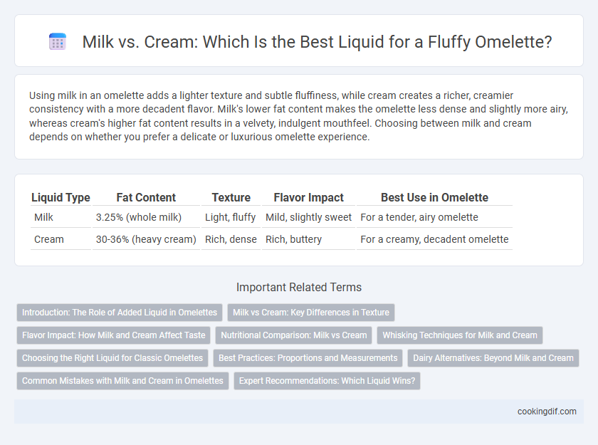 Milk vs. Cream: Which Is the Best Liquid for a Fluffy Omelette?
