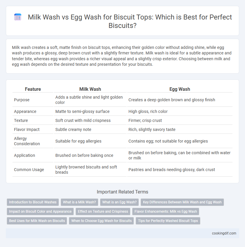 Milk Wash vs Egg Wash for Biscuit Tops: Which is Best for Perfect Biscuits?