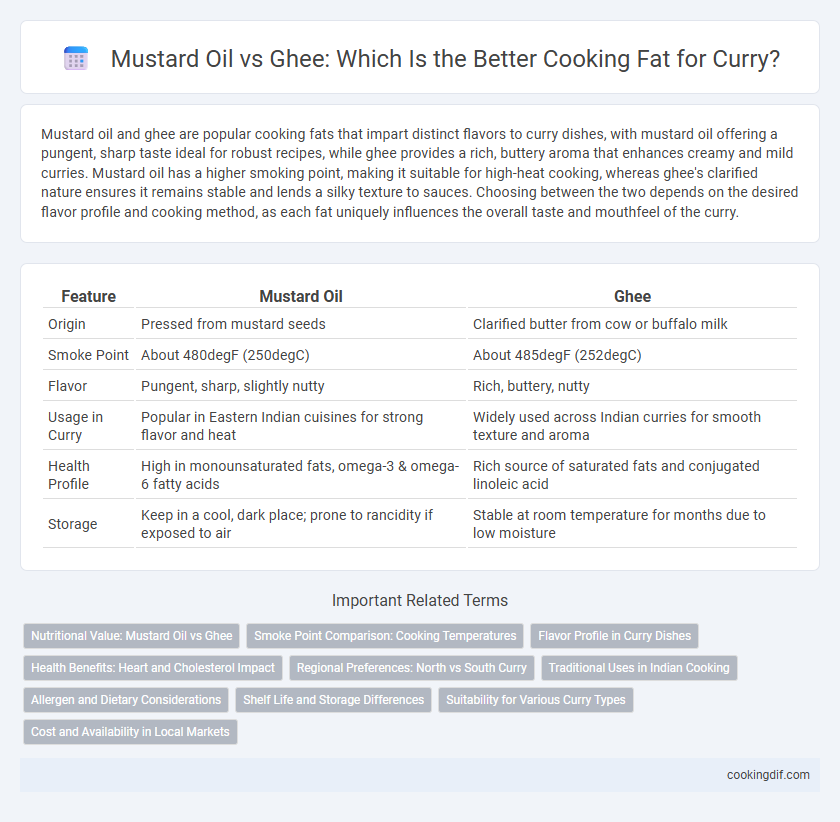 Mustard Oil vs Ghee: Which Is the Better Cooking Fat for Curry?
