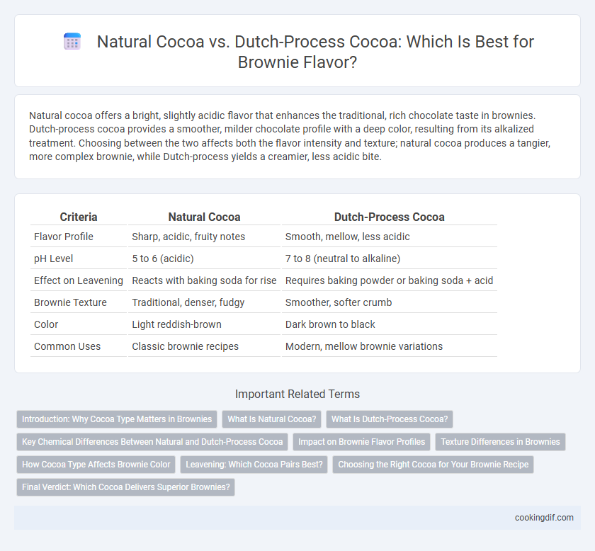 Natural Cocoa vs. Dutch-Process Cocoa: Which Is Best for Brownie Flavor?