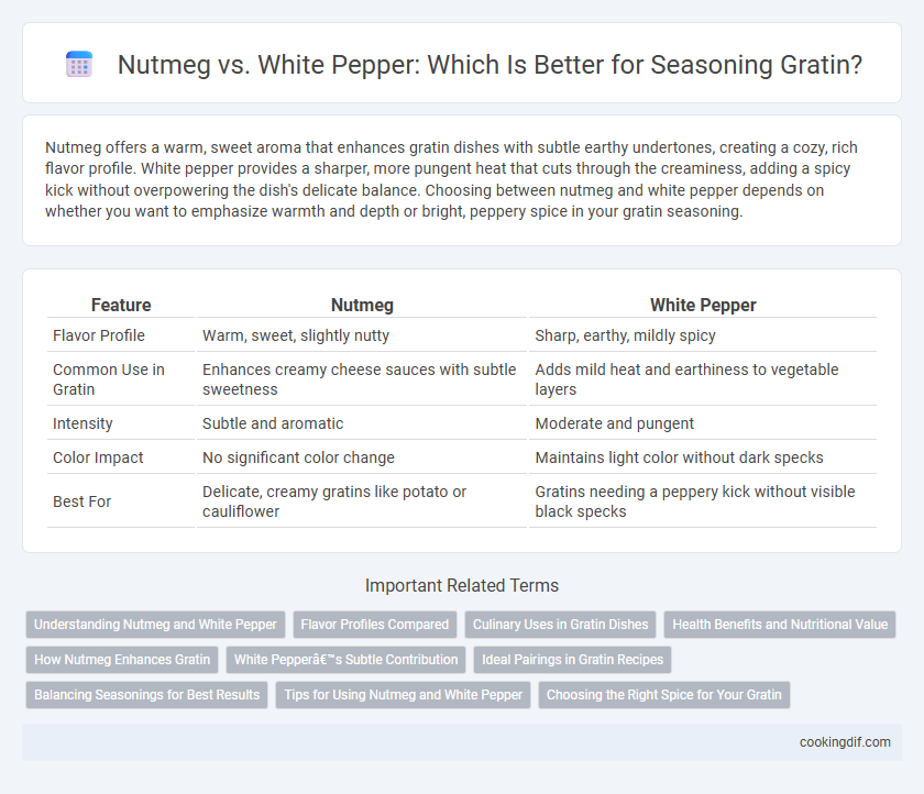 Nutmeg vs. White Pepper: Which Is Better for Seasoning Gratin?