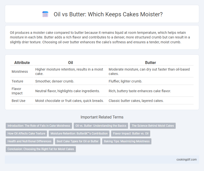Oil vs Butter: Which Keeps Cakes Moister?