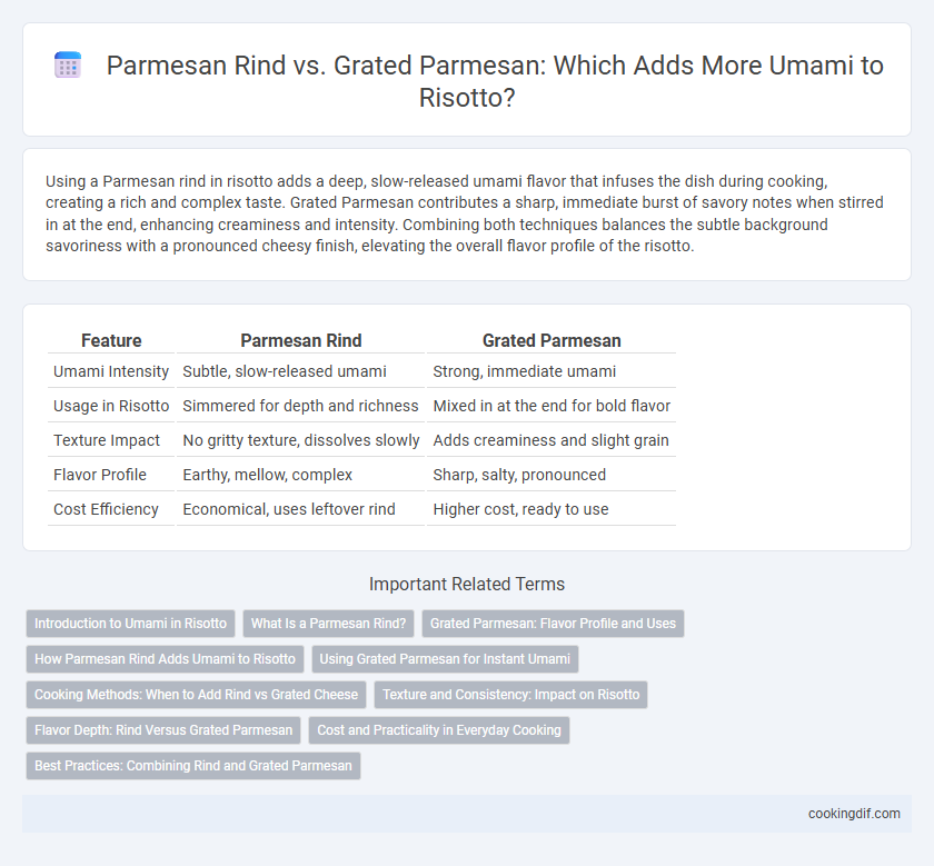 Parmesan Rind vs. Grated Parmesan: Which Adds More Umami to Risotto?