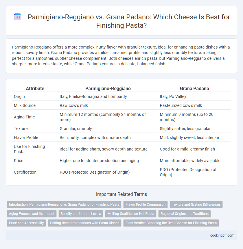 Parmigiano-Reggiano vs. Grana Padano: Which Cheese Is Best for Finishing Pasta?