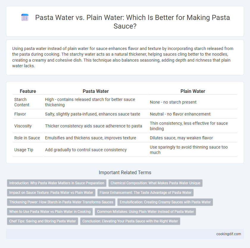 Pasta Water vs. Plain Water: Which Is Better for Making Pasta Sauce?