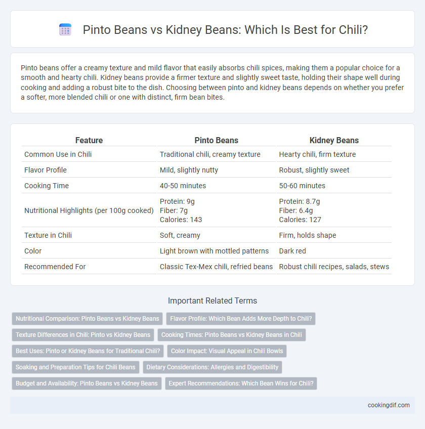 Pinto Beans vs Kidney Beans: Which Is Best for Chili?