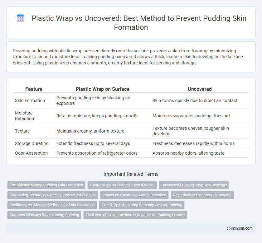 Plastic Wrap vs Uncovered: Best Method to Prevent Pudding Skin Formation