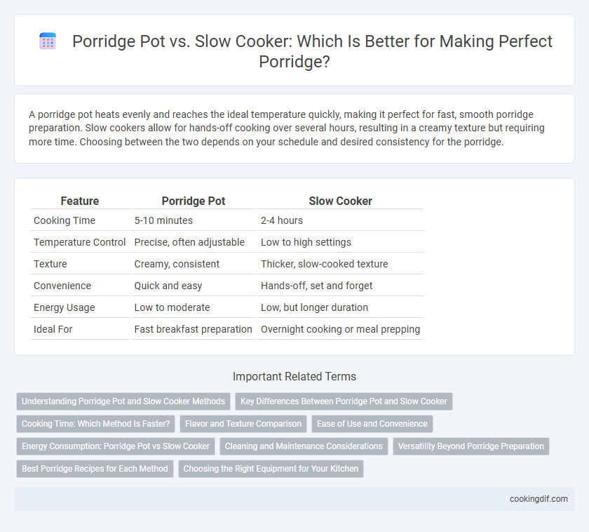 Porridge Pot vs. Slow Cooker: Which Is Better for Making Perfect Porridge?