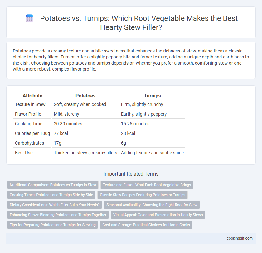 Potatoes vs. Turnips: Which Root Vegetable Makes the Best Hearty Stew Filler?