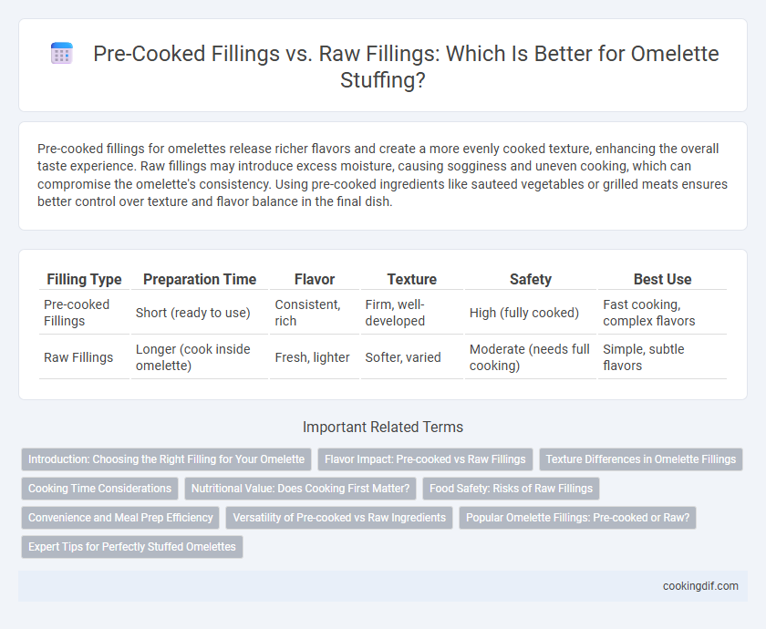 Pre-Cooked Fillings vs. Raw Fillings: Which Is Better for Omelette Stuffing?