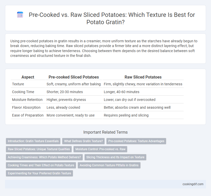Pre-Cooked vs. Raw Sliced Potatoes: Which Texture Is Best for Potato Gratin?
