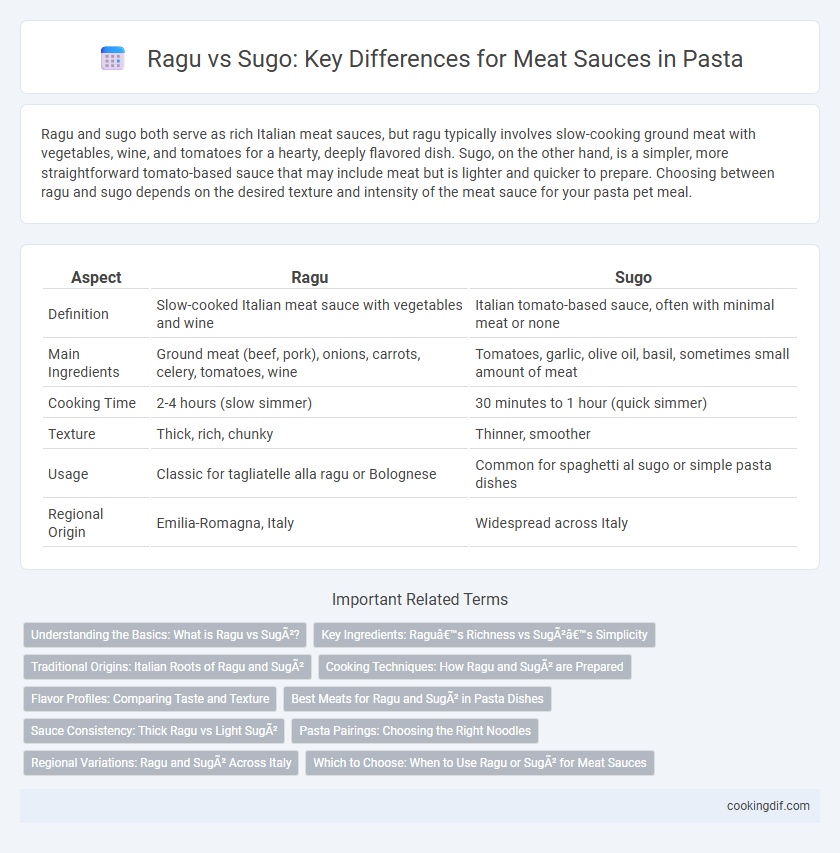 Ragu vs Sugo: Key Differences for Meat Sauces in Pasta