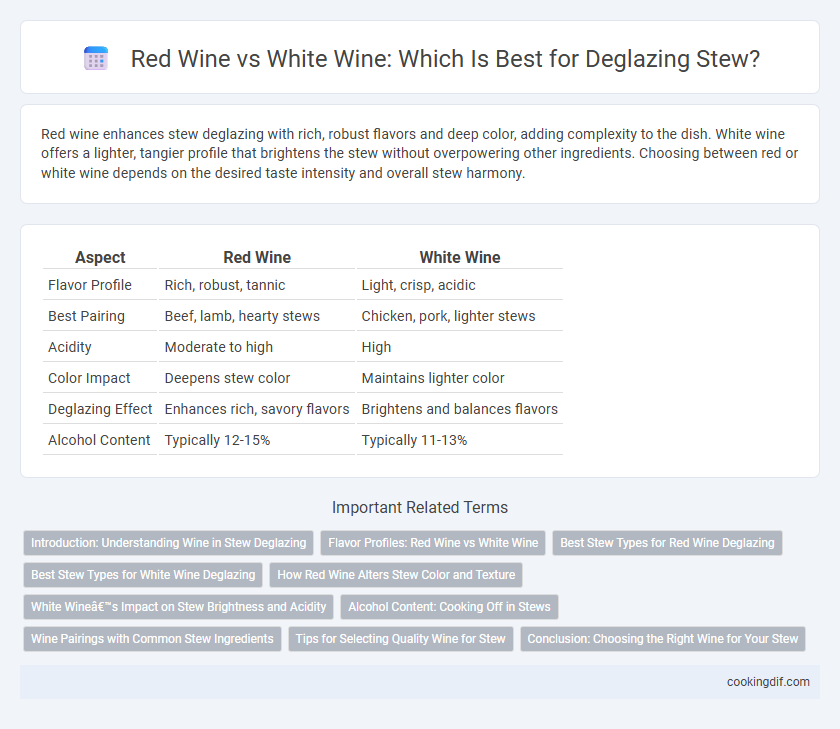 Red Wine vs White Wine: Which Is Best for Deglazing Stew?