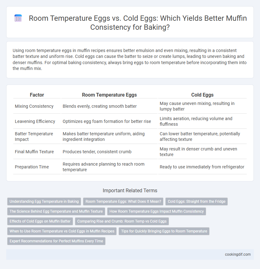 Room Temperature Eggs vs. Cold Eggs: Which Yields Better Muffin Consistency for Baking?