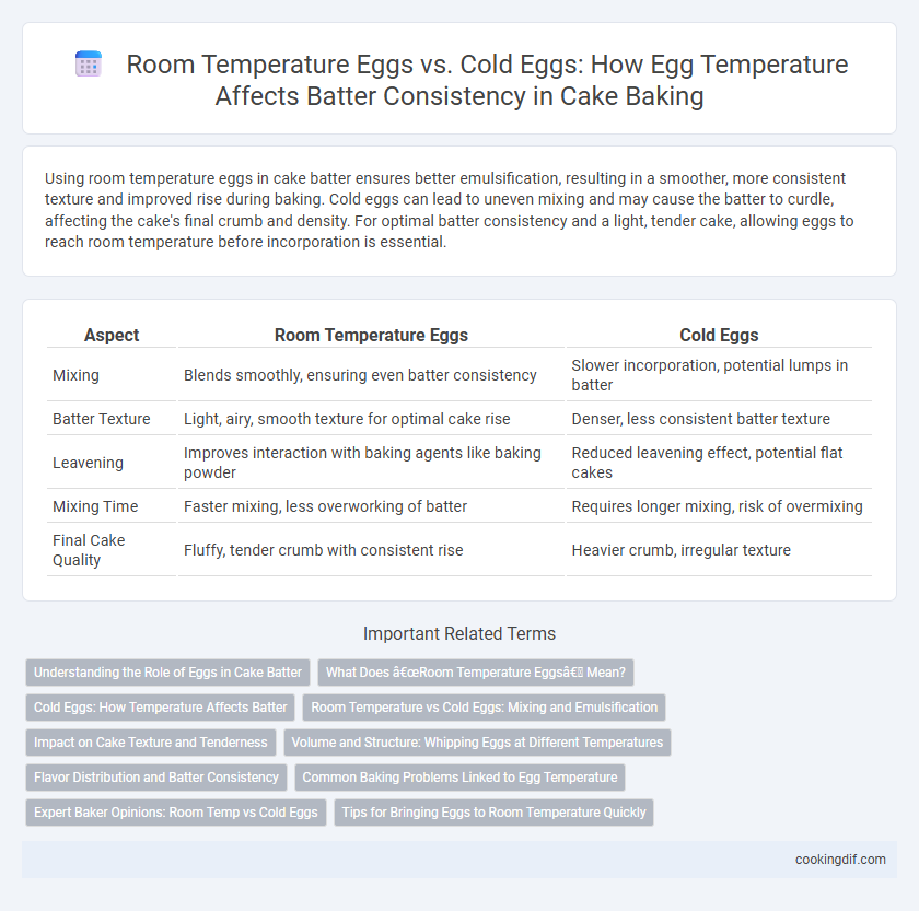 Room Temperature Eggs vs. Cold Eggs: How Egg Temperature Affects Batter Consistency in Cake Baking