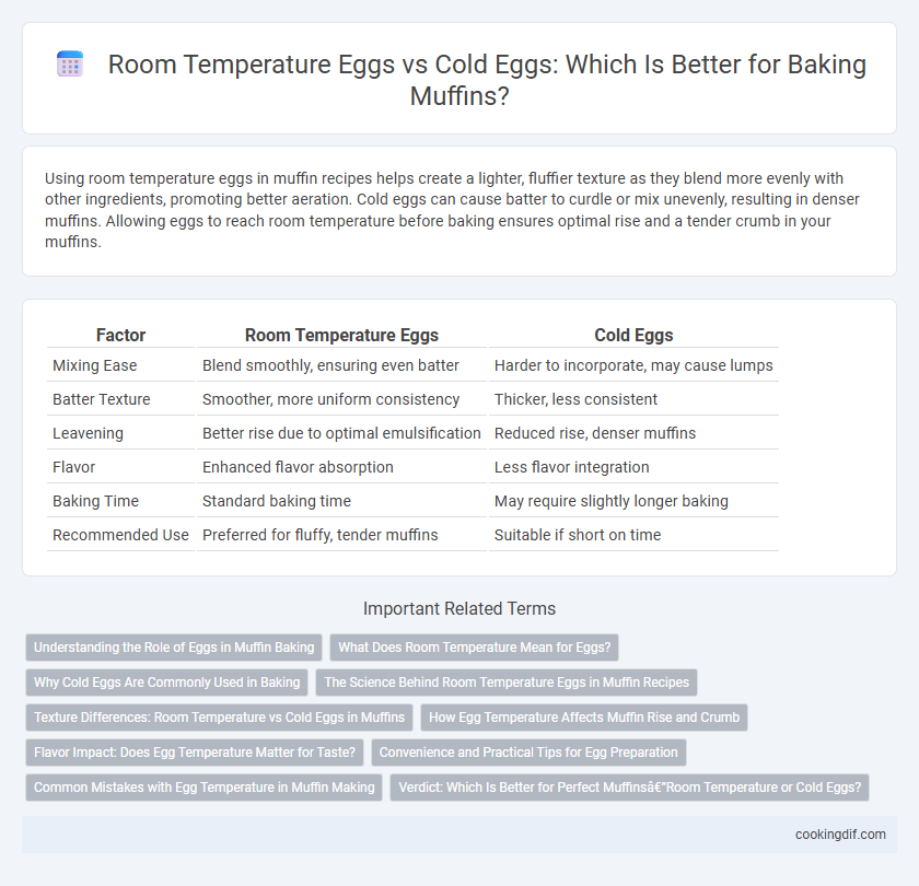 Room Temperature Eggs vs Cold Eggs: Which Is Better for Baking Muffins?