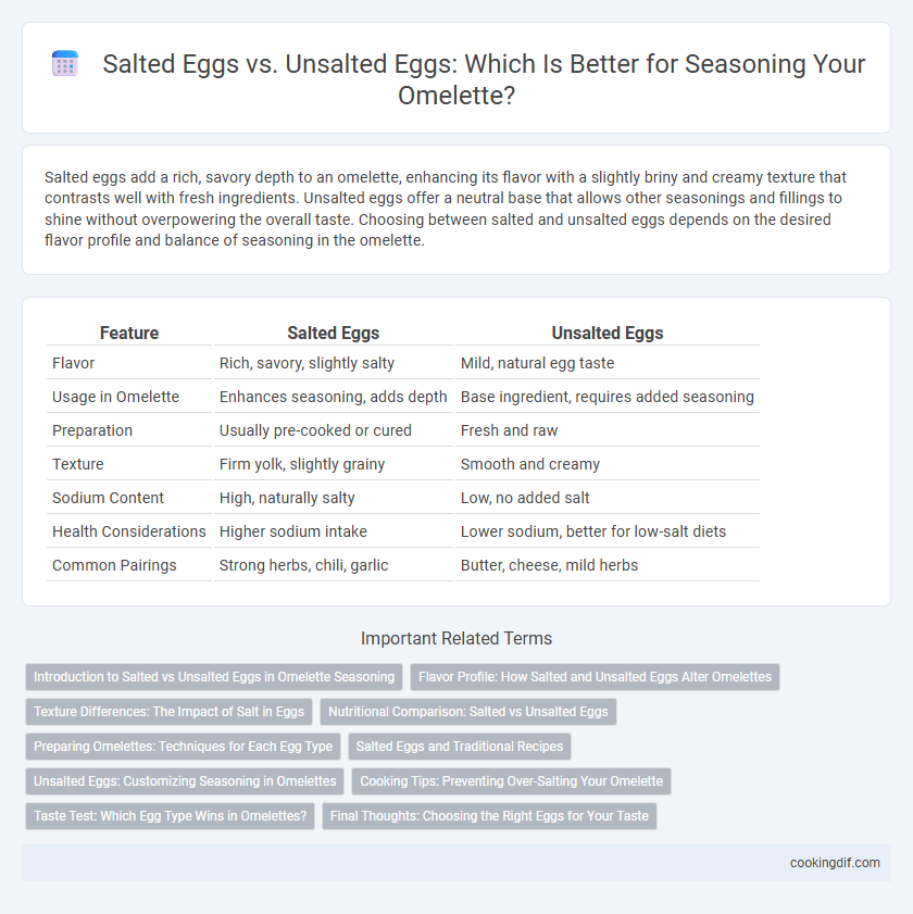 Salted Eggs vs. Unsalted Eggs: Which Is Better for Seasoning Your Omelette?