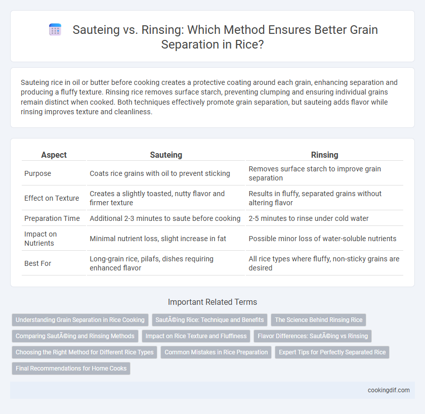 Sauteing vs. Rinsing: Which Method Ensures Better Grain Separation in Rice?