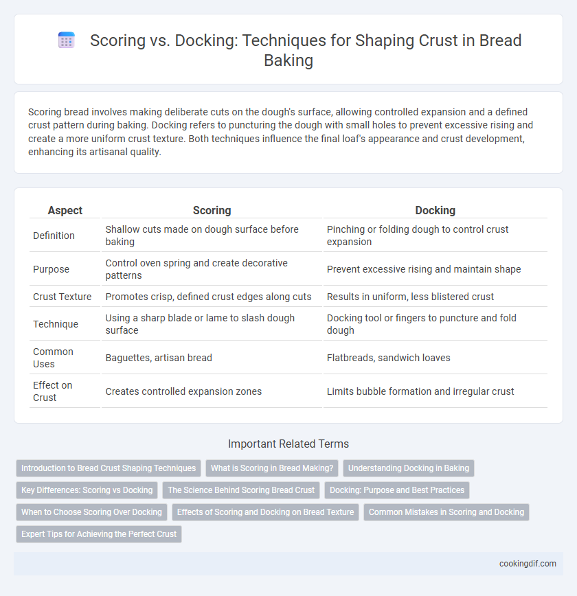 Scoring vs. Docking: Techniques for Shaping Crust in Bread Baking