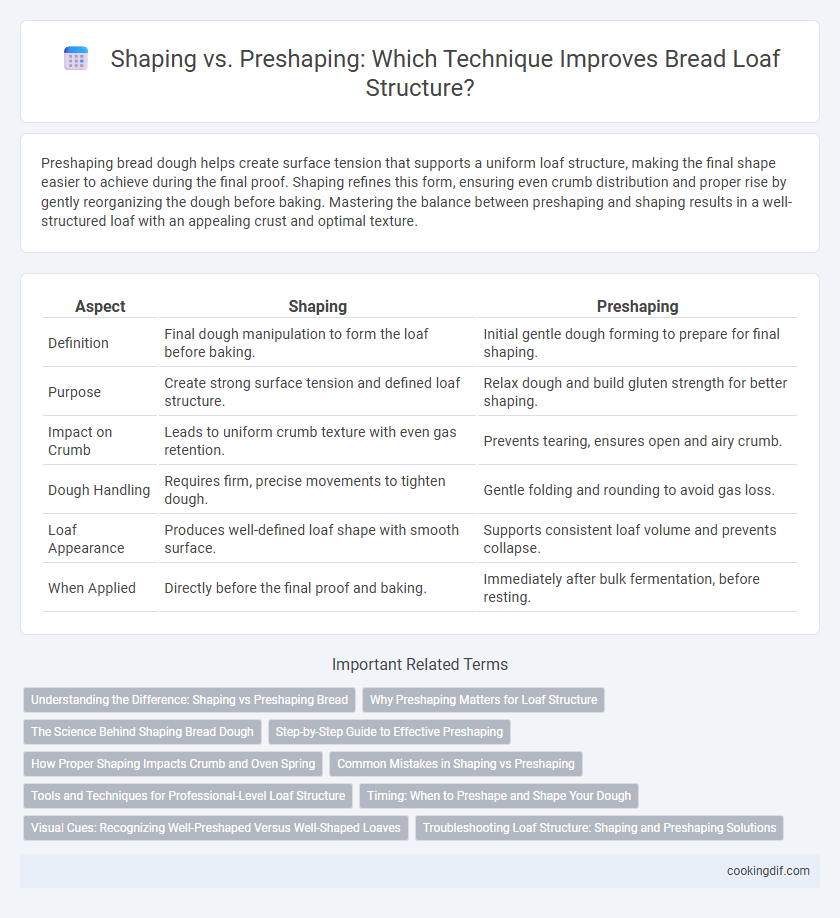 Shaping vs. Preshaping: Which Technique Improves Bread Loaf Structure?