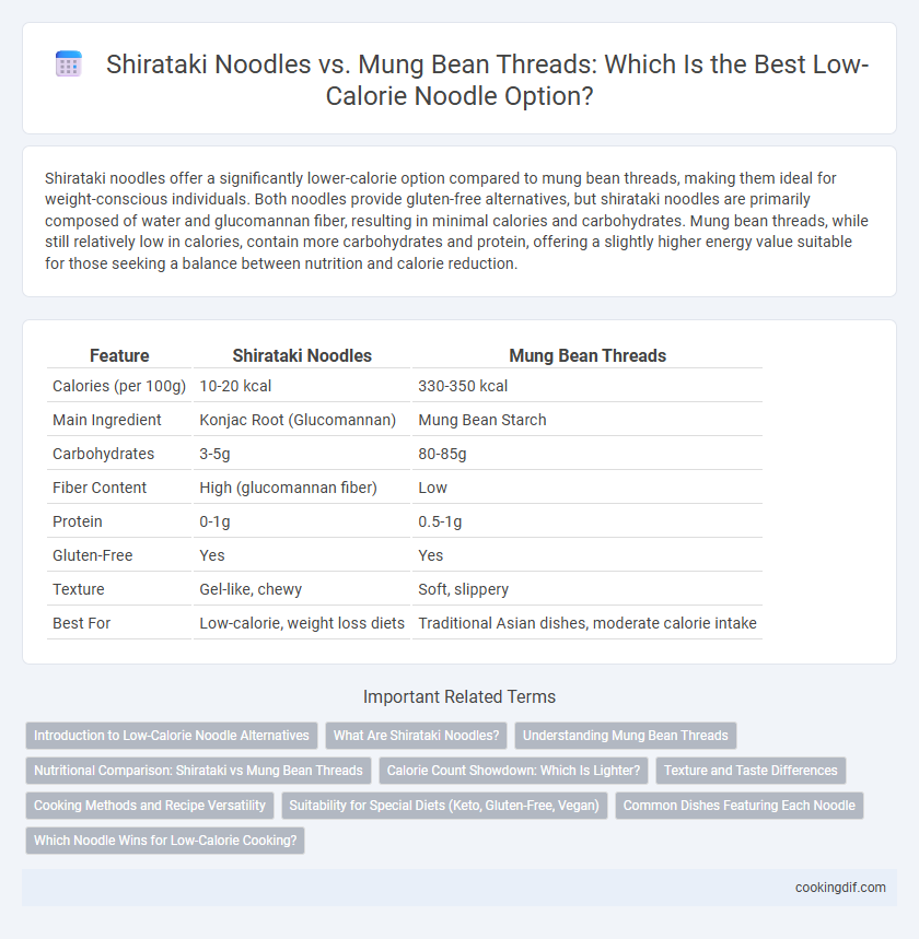 Shirataki Noodles vs. Mung Bean Threads: Which Is the Best Low-Calorie Noodle Option?