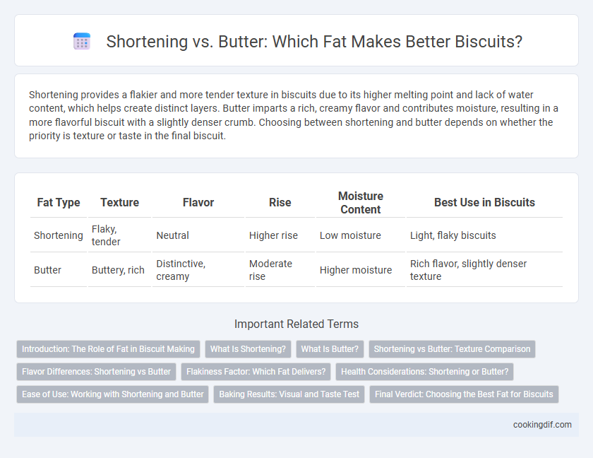 Shortening vs. Butter: Which Fat Makes Better Biscuits?