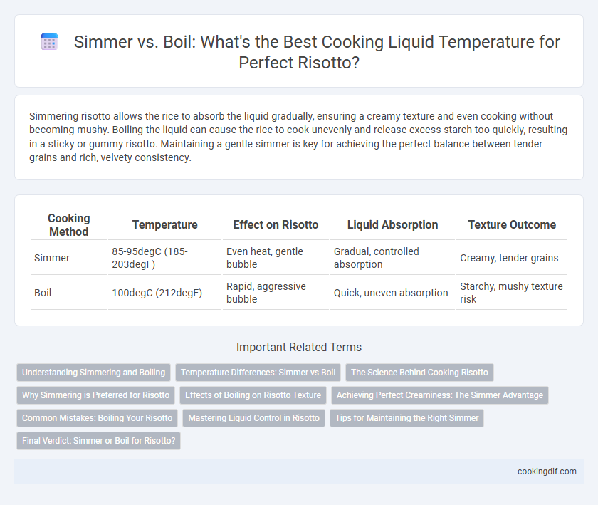 Simmer vs. Boil: What's the Best Cooking Liquid Temperature for Perfect Risotto?
