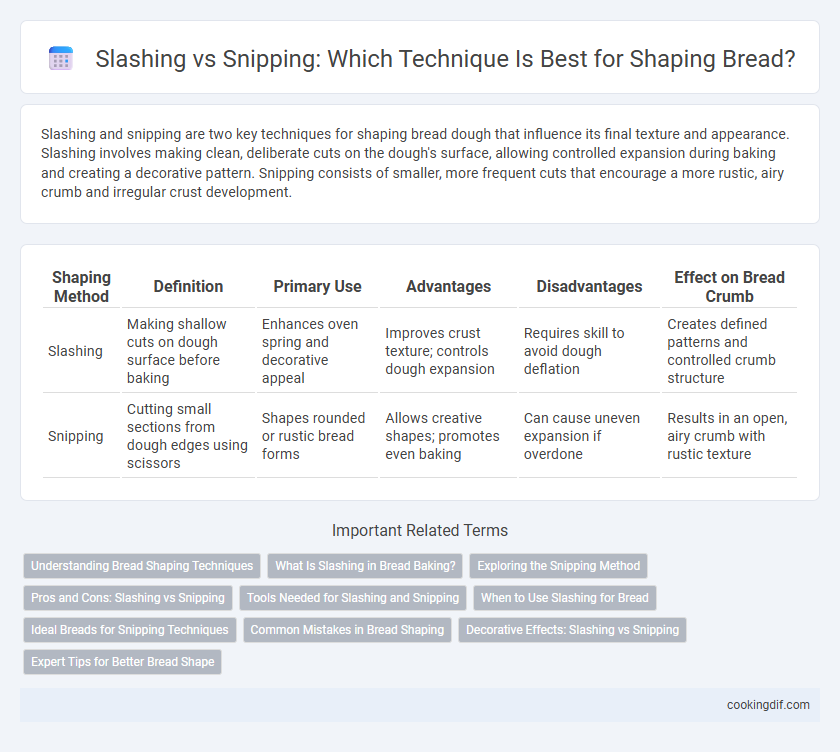 Slashing vs Snipping: Which Technique Is Best for Shaping Bread?