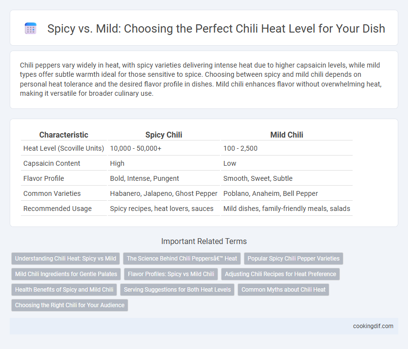 Spicy vs. Mild: Choosing the Perfect Chili Heat Level for Your Dish