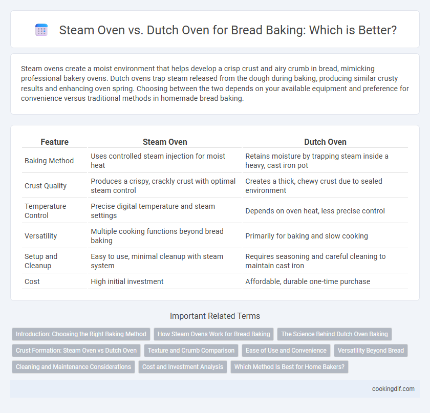 Steam Oven vs. Dutch Oven for Bread Baking: Which is Better?