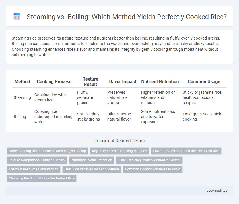 Steaming vs. Boiling: Which Method Yields Perfectly Cooked Rice?