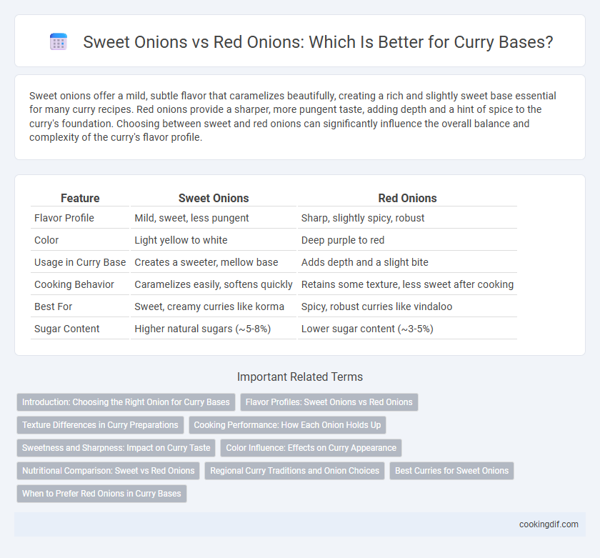 Sweet Onions vs Red Onions: Which Is Better for Curry Bases?