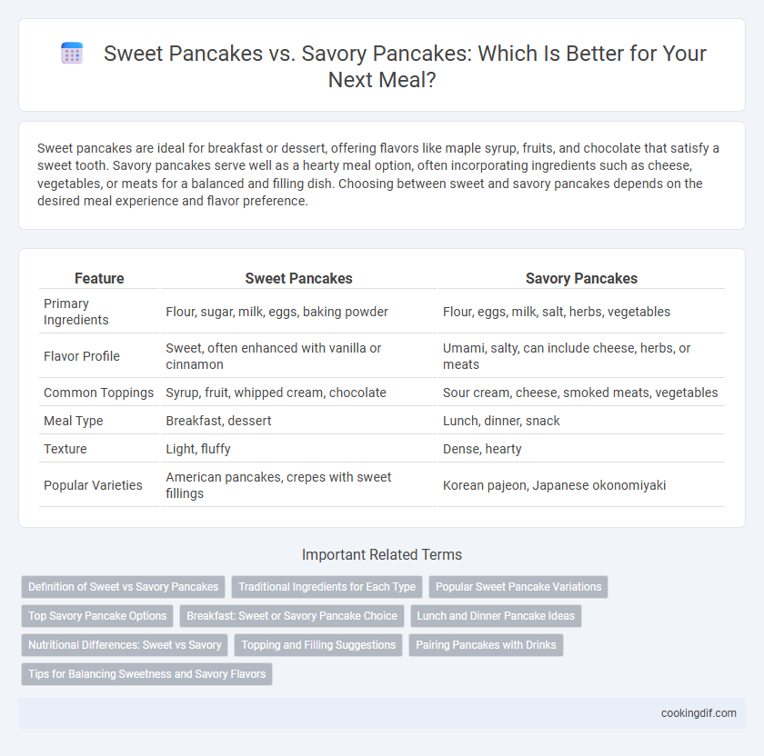 Sweet Pancakes vs. Savory Pancakes: Which Is Better for Your Next Meal?