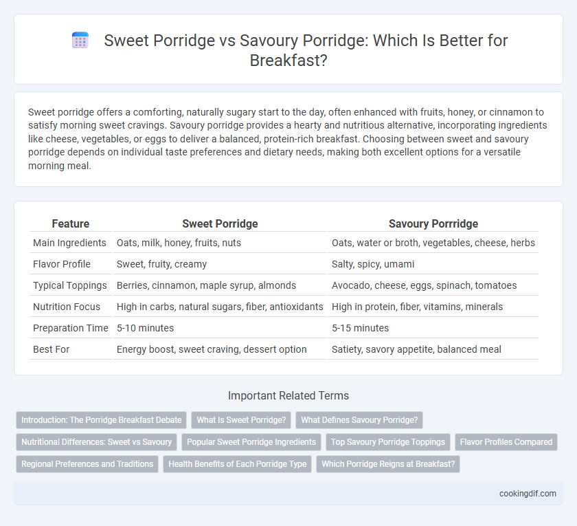 Sweet Porridge vs Savoury Porridge: Which Is Better for Breakfast?