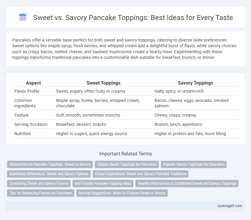 Sweet vs. Savory Pancake Toppings: Best Ideas for Every Taste