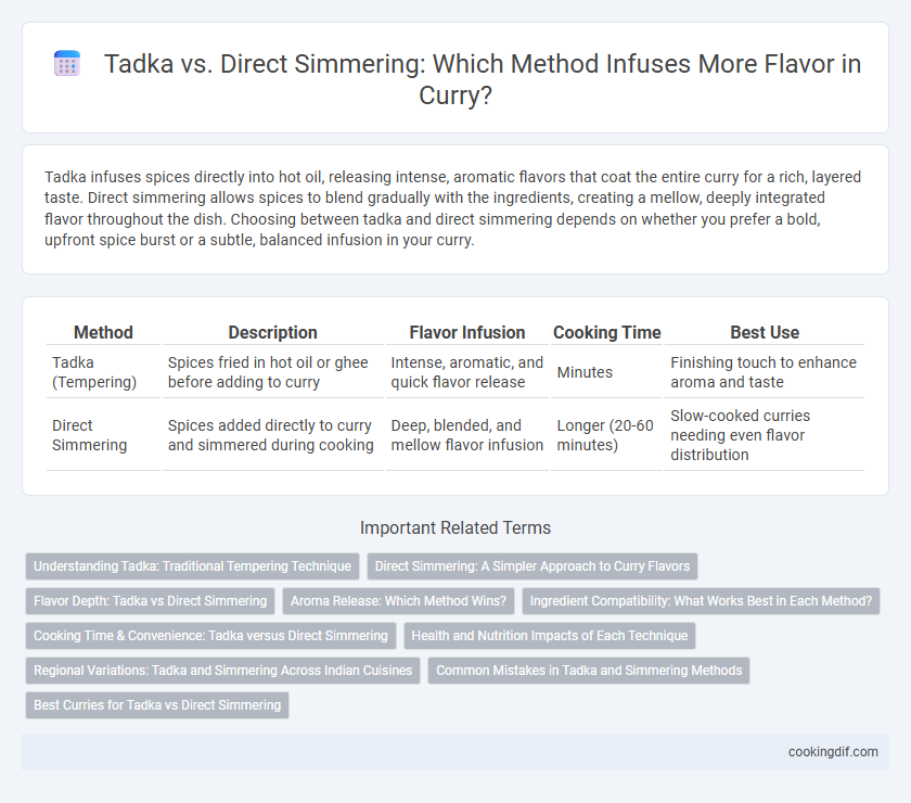 Tadka vs. Direct Simmering: Which Method Infuses More Flavor in Curry?