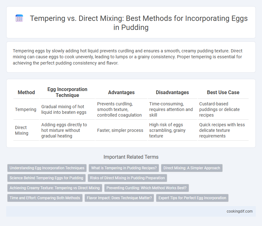 Tempering vs. Direct Mixing: Best Methods for Incorporating Eggs in Pudding