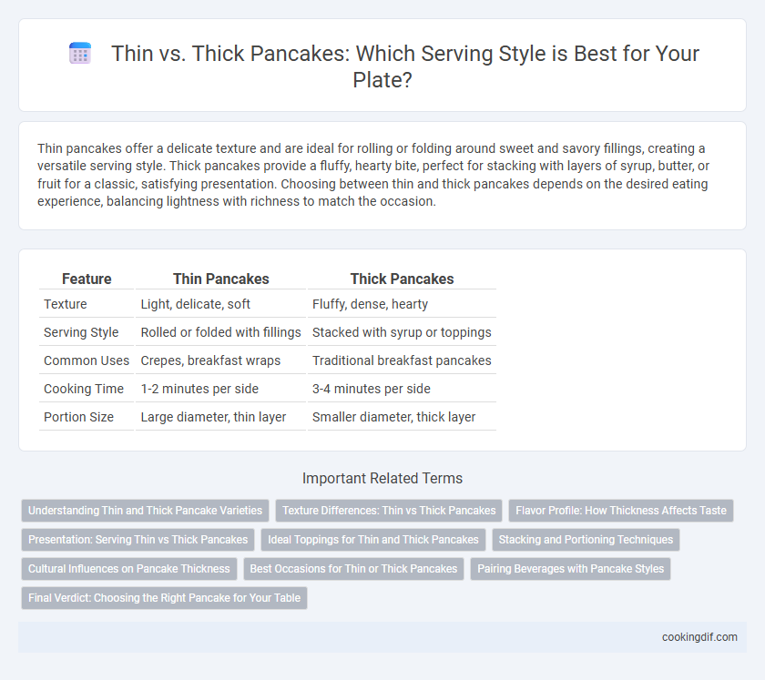 Thin vs. Thick Pancakes: Which Serving Style is Best for Your Plate?