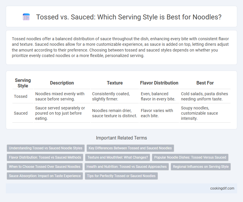 Tossed vs. Sauced: Which Serving Style is Best for Noodles?