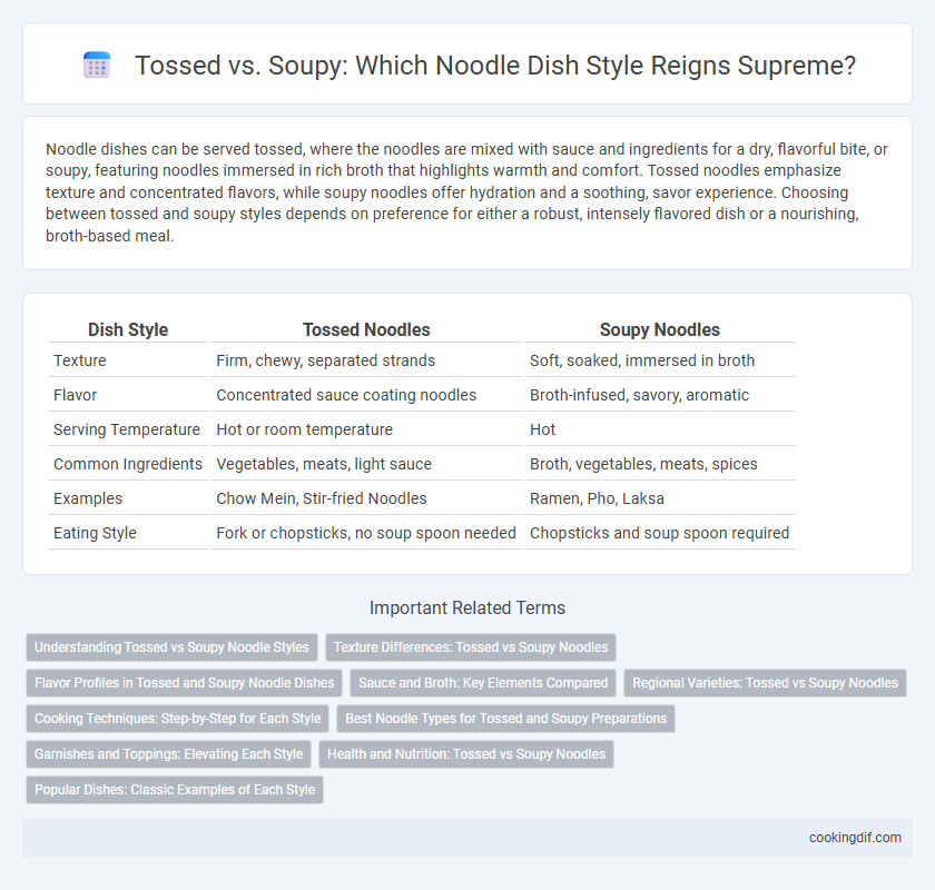 Tossed vs. Soupy: Which Noodle Dish Style Reigns Supreme?