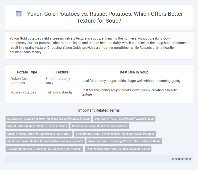 Yukon Gold Potatoes vs. Russet Potatoes: Which Offers Better Texture for Soup?